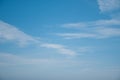 Fantastic and very white clouds in a beautiful blue sky Royalty Free Stock Photo