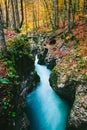 Fantastic view of the canyon Mostnica (Mostnice Korita) Royalty Free Stock Photo