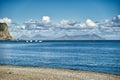 Fantastic view of Eolian islands Royalty Free Stock Photo