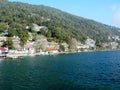 A fantastic view of the Himalayan Mountain range in a side of Nainital Lake