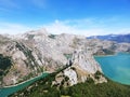 Fantastic view of the mountains in Riano, Spain. A peak of Gilbo