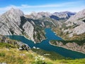 Fantastic view of the mountains in Riano, Spain. A peak of Gilbo