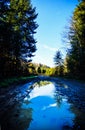 Fantastic views of the Carpathian mountains, Ukraine, Europe. Summer scene on a sunny day. Mountain valley road landscape. Beauty Royalty Free Stock Photo