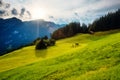 Fantastic views of the magical place. Location place Swiss alp, Lauterbrunnen valley