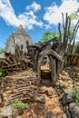 Fantastic walled village tribes Konso, Ethiopia