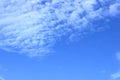 Fantastic white clouds under blue sky Royalty Free Stock Photo