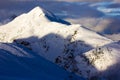 Fantastic winter mountains landscape near Passo Giau, Dolomites Alps, Italy Royalty Free Stock Photo