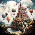 Fantastical Artistry in Surreal Illustrations and Anime-Inspired Dreamscapes