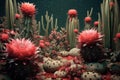 Fantastical Surreal cactus. Generate Ai