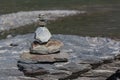 FANTASTICALLY BALANCED STONE PYRAMID Royalty Free Stock Photo