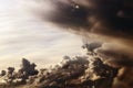 A fantastically beautiful cloudscape at sunset Royalty Free Stock Photo