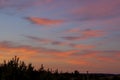 Fantastically colorful sky after sunset. Royalty Free Stock Photo