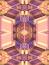 Fantasy abstract pattern with 3d rendering impossible architecture shapes Royalty Free Stock Photo