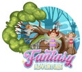 Fantasy Adventure text for banner design