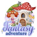 Fantasy Adventure text for banner design