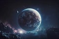 Fantasy alien planet. 3D rendering. Elements of this image furnished by NASA Royalty Free Stock Photo