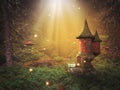 Fantasy background in a fairy world Royalty Free Stock Photo