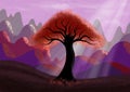 Fantasy background scenery. Original digital illustration