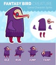 Fantasy Bird creature Game Character Sprite Sheet