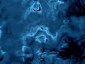 Fantasy black and blue alien fluid surface