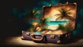 fantasy briefcase with holiday motif Royalty Free Stock Photo