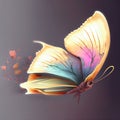 Generative AI: fantasy butterfly with beautiful colors