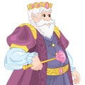 Fantasy Cartoon Magic Old King