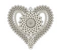 Fantasy Celtic magic sign drawing. Stylized heart symbol. Ethnic Celtic knot pattern. Print for logo, icon, tattoo, jewelry. Folk