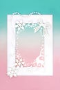 Fantasy Christmas Eve Decorative Background Frame Royalty Free Stock Photo