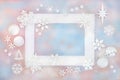 Fantasy Christmas Magical Background Frame Royalty Free Stock Photo