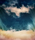 Fantasy Clouds and Stars Royalty Free Stock Photo