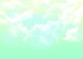 Fantasy cloudy sky with pastel gradient color Royalty Free Stock Photo