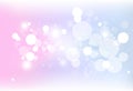 Fantasy colorful bokeh blur bubble air with stars dust glitter s Royalty Free Stock Photo