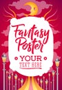 Fantasy conceptual poster template