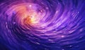 Fantasy cosmos wallpaper. Purple whirlpool holographic background. For banner, postcard, book illustration. Created with Royalty Free Stock Photo