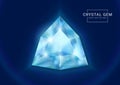 Fantasy crystal jewelry gems, polygon shape stone for game asset Royalty Free Stock Photo
