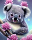 Fantasy Cute Kawaii Baby Koala Bear