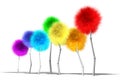 Fantasy Dandelion Trees Spectrum Perspective Royalty Free Stock Photo