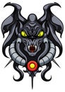 Fantasy demonic gargoyle emblem