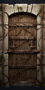Fantasy Door Art Design 3d Rendering Of Imaginative Prison Scenes