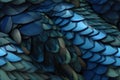 Fantasy dragon scales perfect seamless repeating pattern. Generative ai