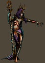 Fantasy egyptian sorceress woman