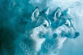 fantasy family wolf background, Wild wolf design poster