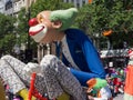 Fantasy floats ` Giant clowns sculpture ` perform in the 2018 Credit Union Christmas Pageant parade.