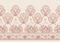Fantasy flowers in retro, vintage, jacobean embroidery style Royalty Free Stock Photo