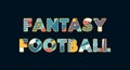 Fantasy Football Concept Word Art Illustration
