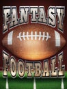 Fantasy Football Poster Image Retro Grunge