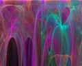 Abstract fractal magic backdrop dynamic render wave creativity science vibrant backdrop ornament fantasy ,template