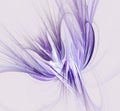 Fantasy fractal design in blue and purple colors. Digital art. Royalty Free Stock Photo