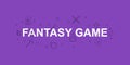 Fantasy game banner. Word with line icon. Vector background Royalty Free Stock Photo